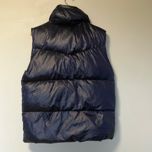 Orolay Metallic Shiny Navy Puffer Vest - Picture 8 of 8